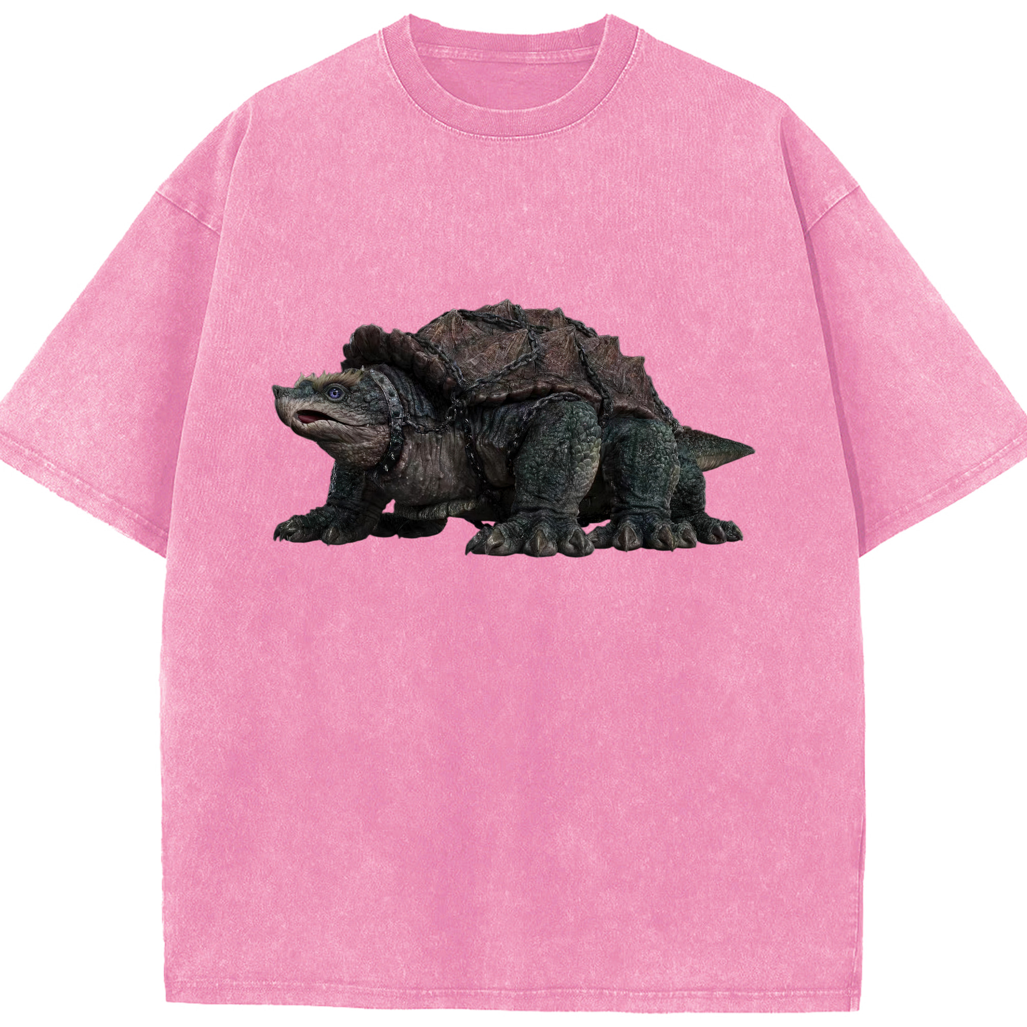 （画像用） Ne Zha 2 ナタ 魔童の大暴れ 綿100% ヴィンテージ風 半袖Tシャツ（フロントプリント）
